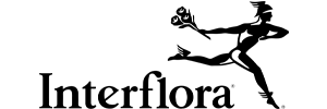 Interflora svart logo